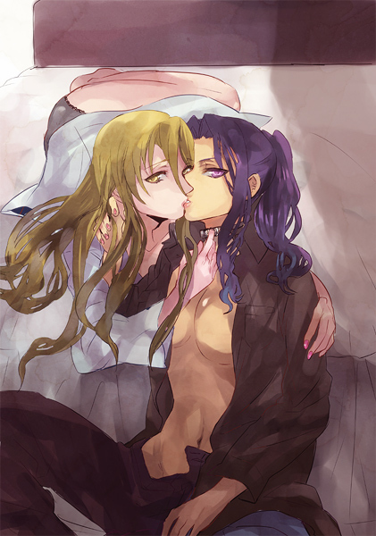 marikawa shizuka and minami rika (highschool of the dead) drawn by mochako_(motyako)