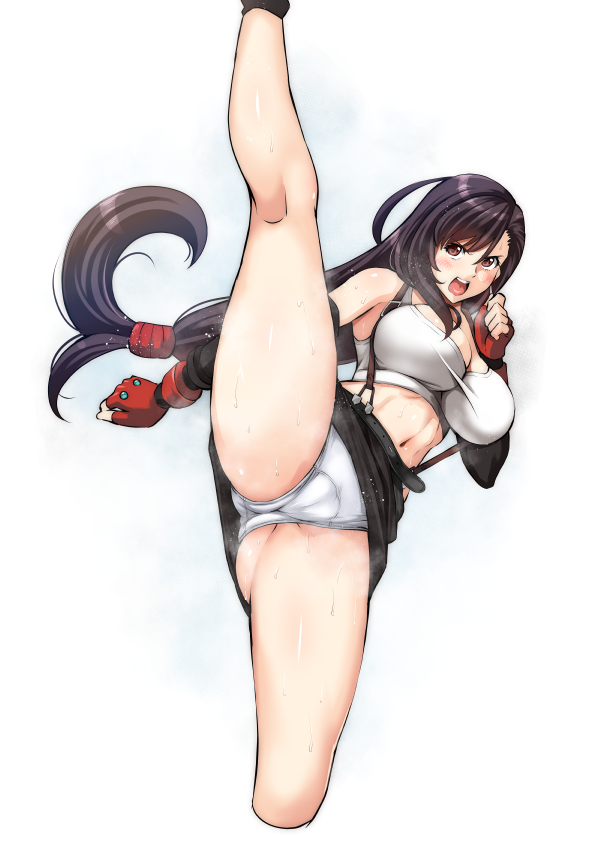 tifa lockhart (final fantasy and 1 more) drawn by itachou