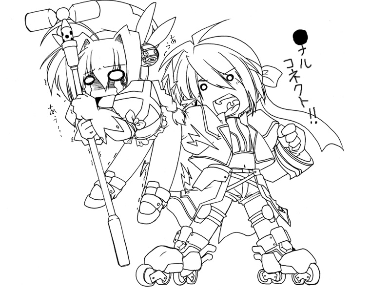 vita, subaru nakajima, graf eisen, revolver knuckle, and mach caliber (lyrical nanoha and 3 more) drawn by 45acp