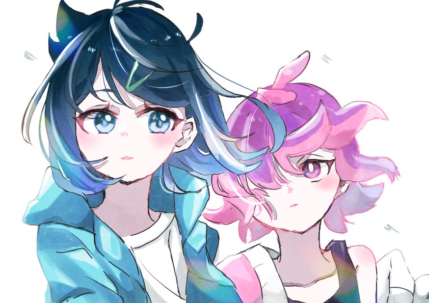 liko and dot (pokemon and 1 more) drawn by 3yk0_h