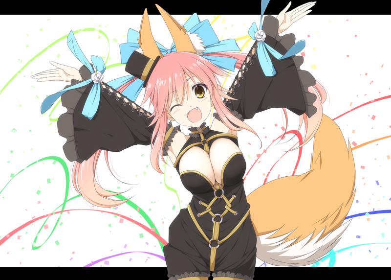 tamamo and tamamo no mae (fate and 2 more) drawn by kurikara