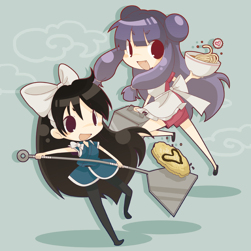 shampoo and kuonji ukyou (ranma 1/2) drawn by misaki_(1n1m)
