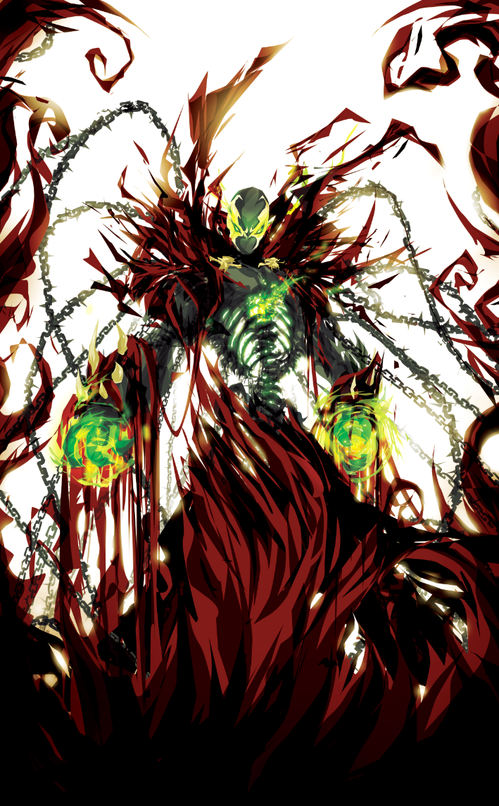 spawn (spawn and 1 more) drawn by justin_currie_(chasingartwork)