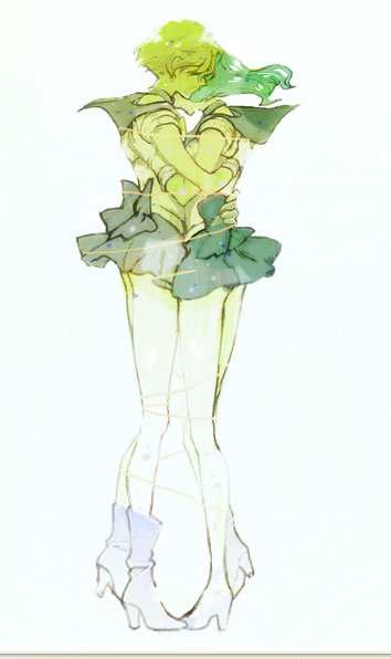 ten'ou haruka, kaiou michiru, sailor uranus, and sailor neptune (bishoujo senshi sailor moon) drawn by you_(pisan)