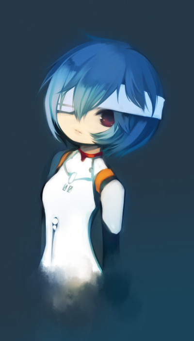 ayanami rei (neon genesis evangelion) drawn by puti_devil