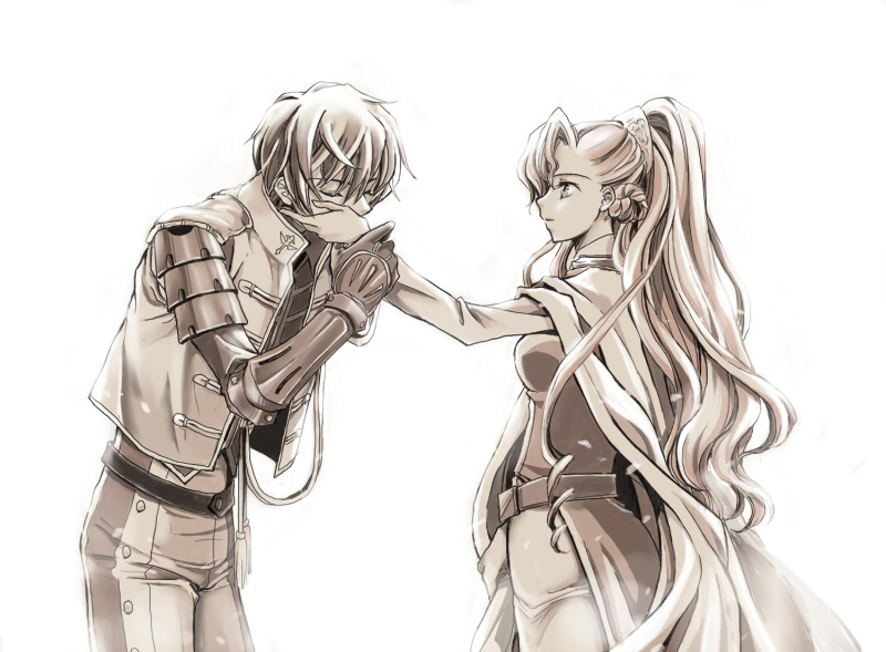 kururugi suzaku and euphemia li britannia (code geass and 1 more) drawn by pesu