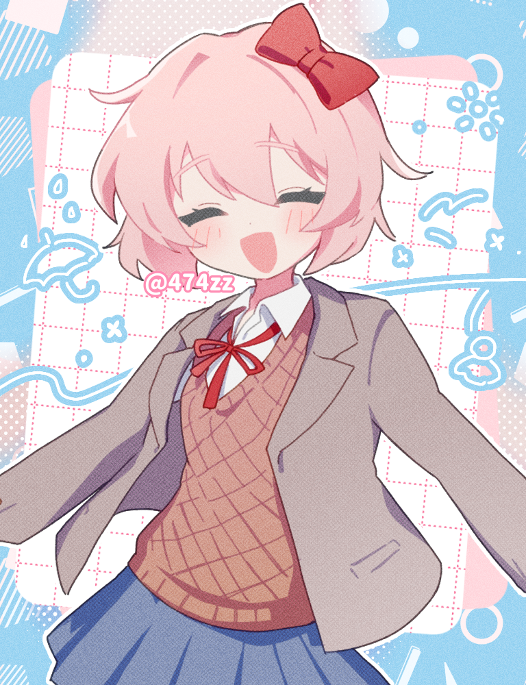 sayori (doki doki literature club) drawn by anzen_robo_(474zz)