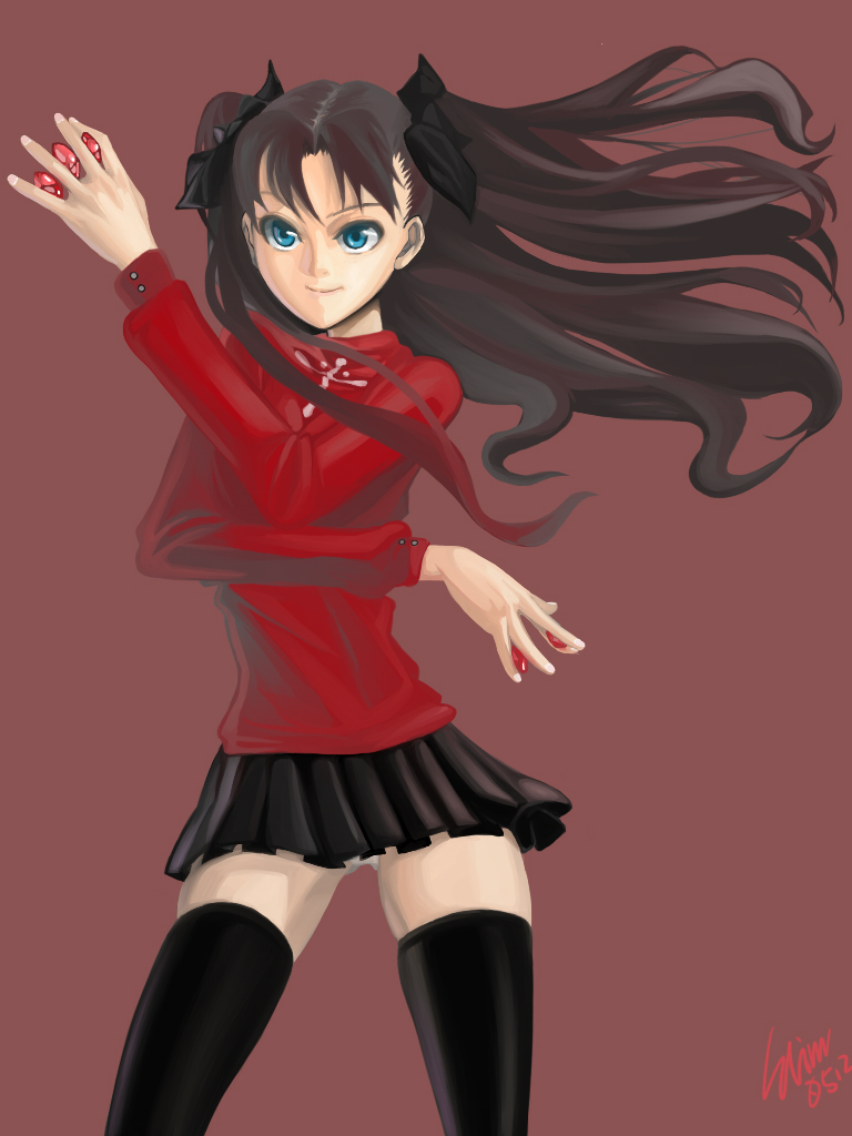 tohsaka rin (fate and 1 more) drawn by shinn0512