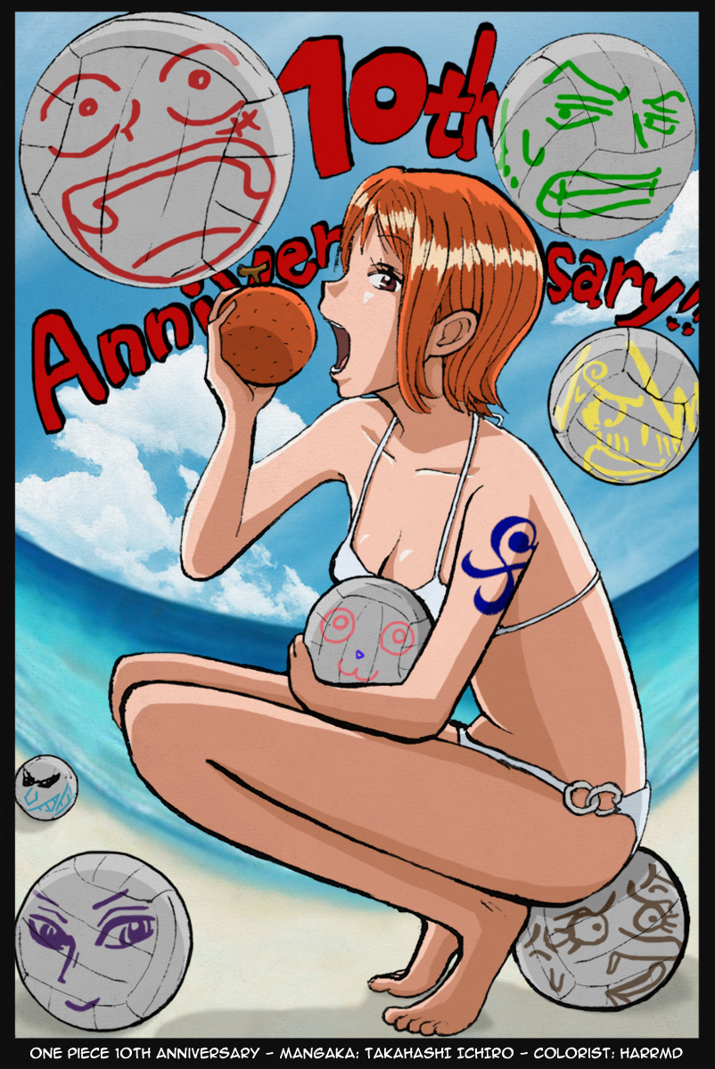 nami (one piece) drawn by harrmd and takahashi_ichirou