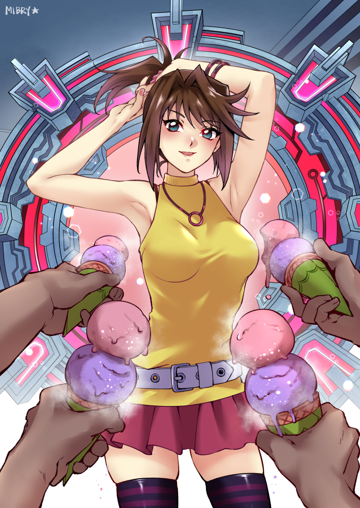 mazaki anzu (yu-gi-oh! and 1 more) drawn by mibry_(phrysm)
