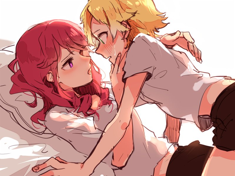 shinjo hinaki and kurebayashi juri (aikatsu!) drawn by hamada_(super_tachioyogi_kyousou)