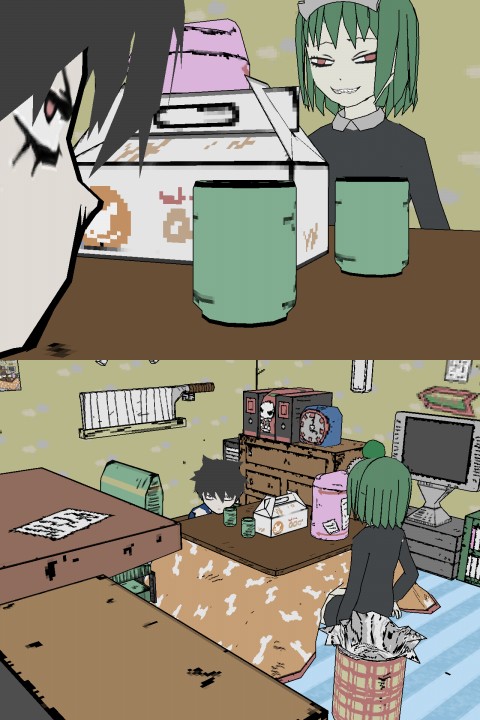 iya maid and seranu (futaba channel) drawn by kugimiya_narusuke