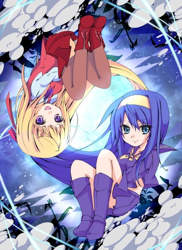manamiya chikane and kurusu himeko (zettai shoujo seiiki amnesian) drawn by neko_suke