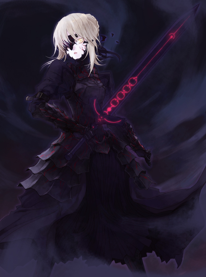 artoria pendragon and saber alter (fate and 2 more) drawn by reki_(misty_moon)