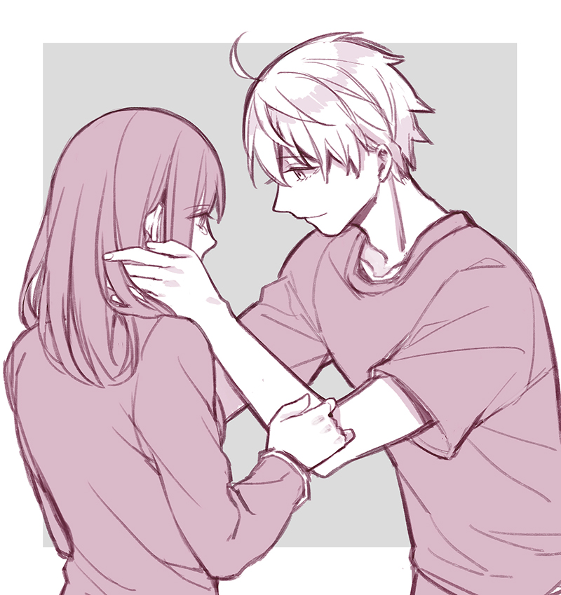 arthur pendragon and sajou ayaka (fate and 1 more) drawn by qixiang_seren