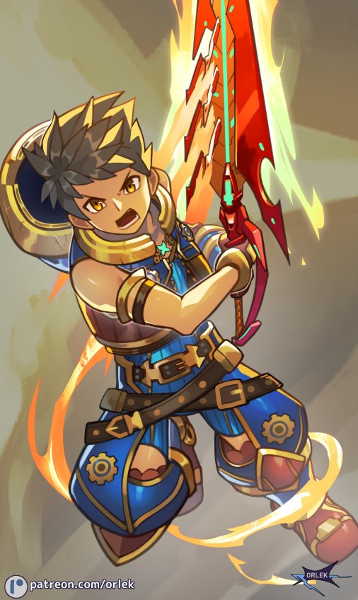 rex (xenoblade chronicles and 1 more) drawn by orlek
