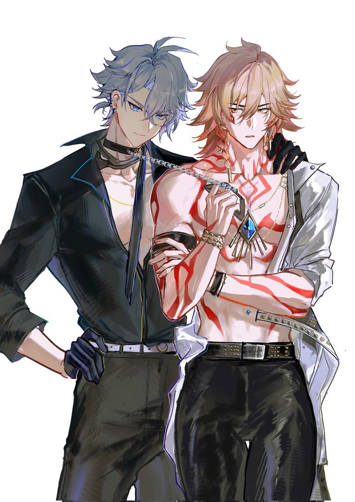 mydei and phainon (honkai and 1 more) drawn by qiaose33912
