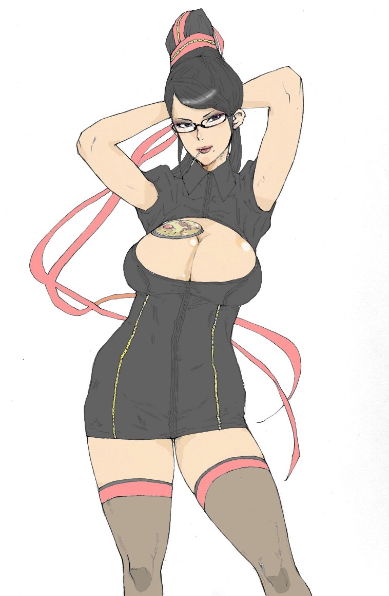 bayonetta (bayonetta and 1 more) drawn by kyuraa_(kyura9een)
