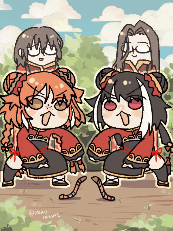 ishmael, yi sang, jia xichun, and wei (project moon and 1 more) drawn by isurugiratone
