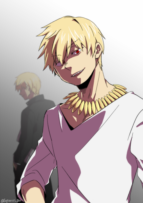 gilgamesh (fate and 2 more) drawn by moonlight_0423