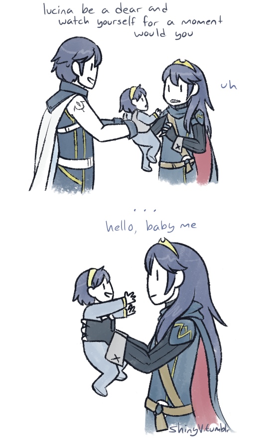 lucina and chrom (fire emblem and 1 more) drawn by shinyv