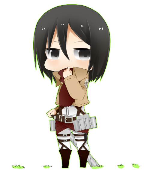 mikasa ackerman (shingeki no kyojin) drawn by katori_(quietude)