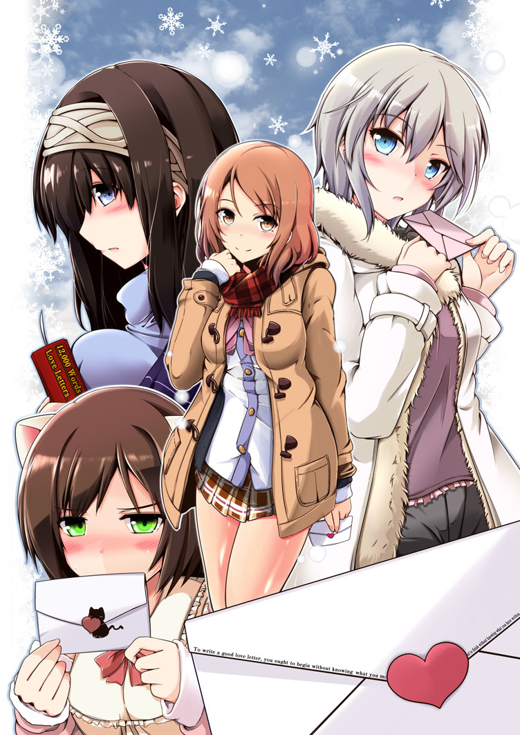 sagisawa fumika, anastasia, maekawa miku, and hojo karen (idolmaster and 1 more) drawn by kiki_(koikuchikinako)