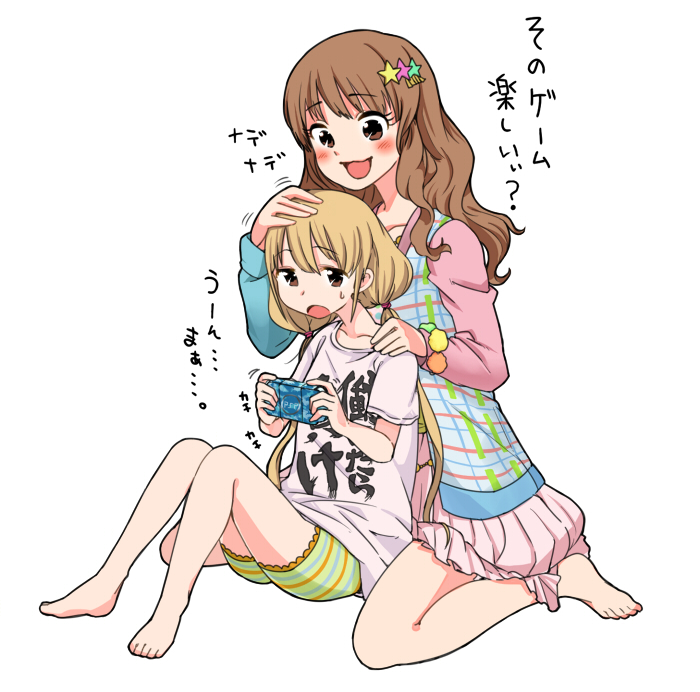 futaba anzu and moroboshi kirari (idolmaster and 1 more) drawn by hifumi_(gureazi)