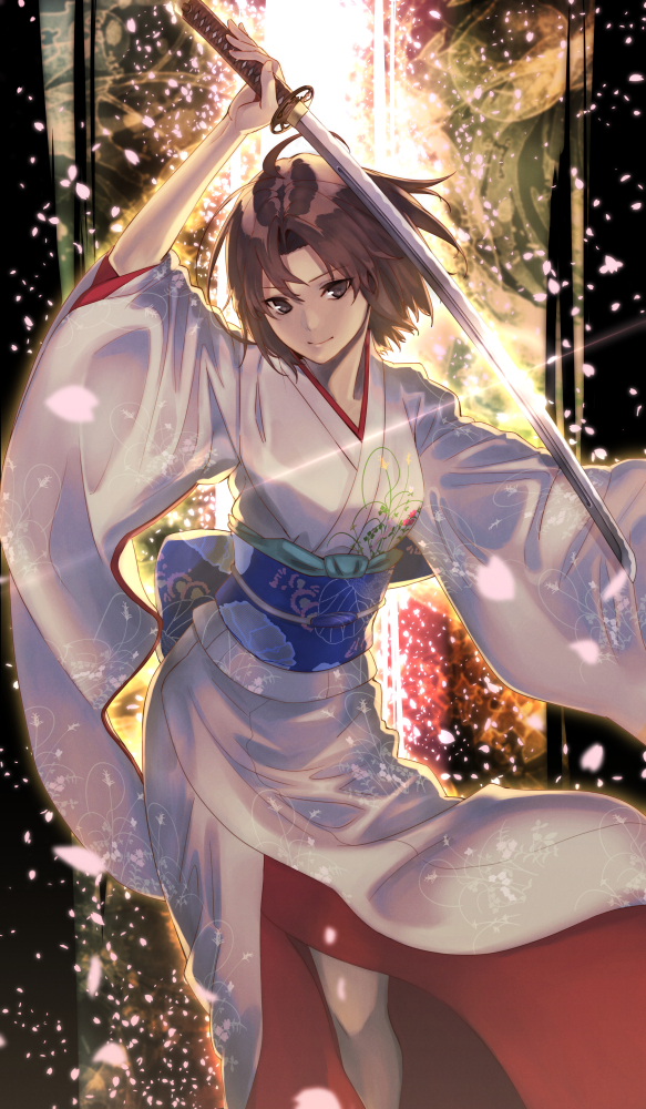 ryougi shiki and void shiki (kara no kyoukai) drawn by akamiso_(k074510)