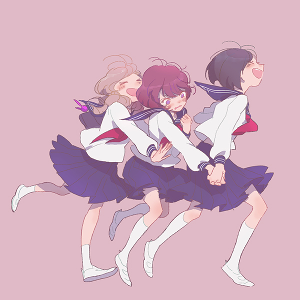 amifumi inko, rayet areash, and nina klein (aldnoah.zero) drawn by chino_kawashiku