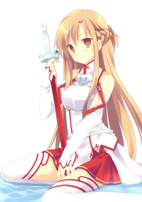 asuna (sword art online) drawn by takase_kanan