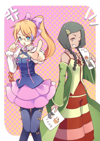 mix, amata sora, kagura demuri, sazanka bianca, and cayenne suzushiro (aquarion and 1 more) drawn by watase_rei