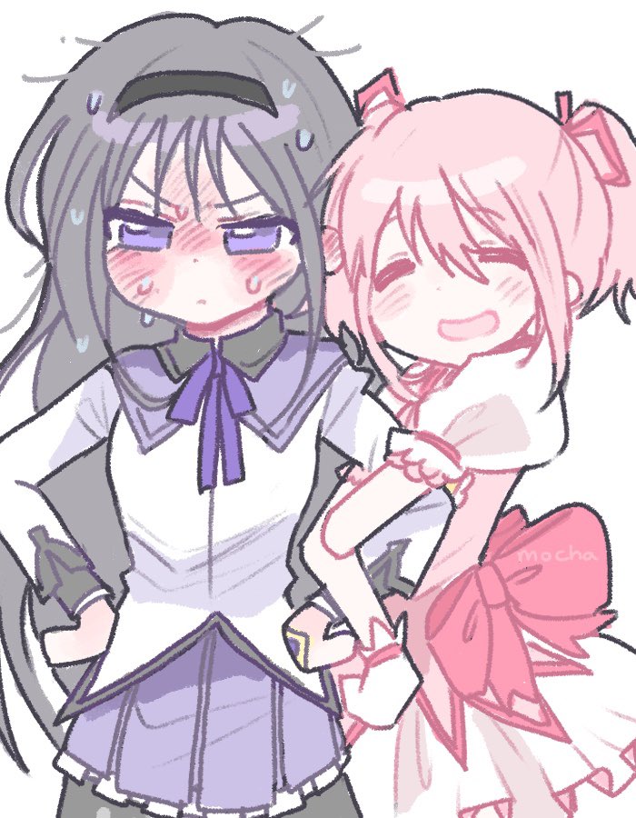 akemi homura and kaname madoka (mahou shoujo madoka magica) drawn by kerimka31328031