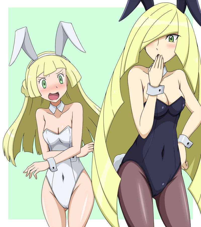 lillie and lusamine (pokemon and 2 more) drawn by kuro_hopper Betabooru.