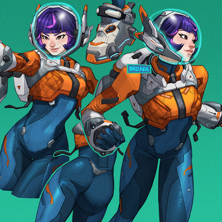 juno (overwatch and 1 more) drawn by breikka