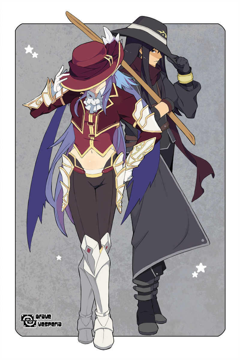 yuri lowell and judith (tales of and 1 more) drawn by silvis