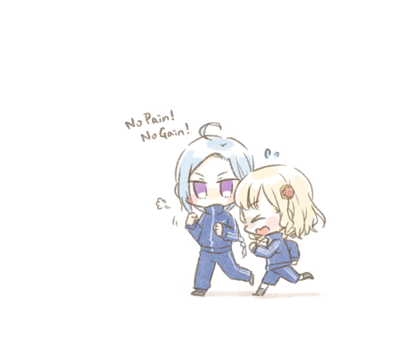 igusa subaru and imamura yukari (assault lily) drawn by rebi