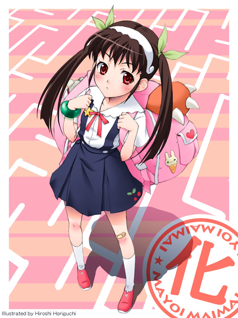 hachikuji mayoi (monogatari and 1 more) drawn by horiguchi_hiroshi