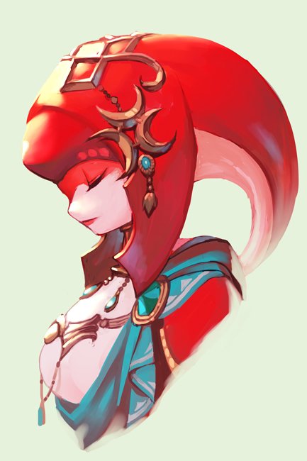 mipha (the legend of zelda and 1 more) drawn by hungry_clicker