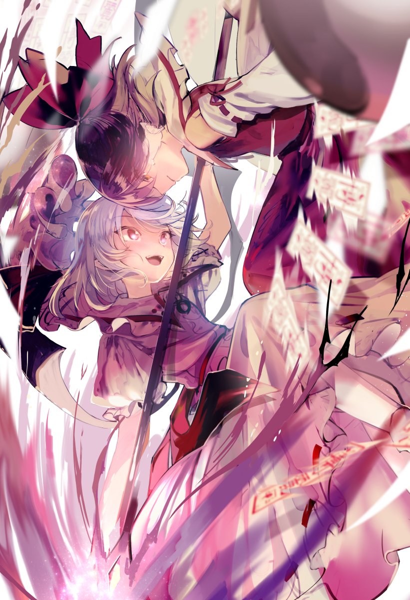 hakurei reimu and remilia scarlet (touhou) drawn by yuki_(popopo)
