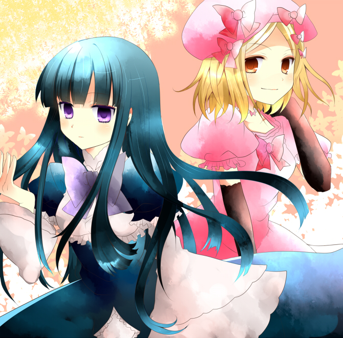 frederica bernkastel and lambdadelta (umineko no naku koro ni) drawn by kinatsu_souju