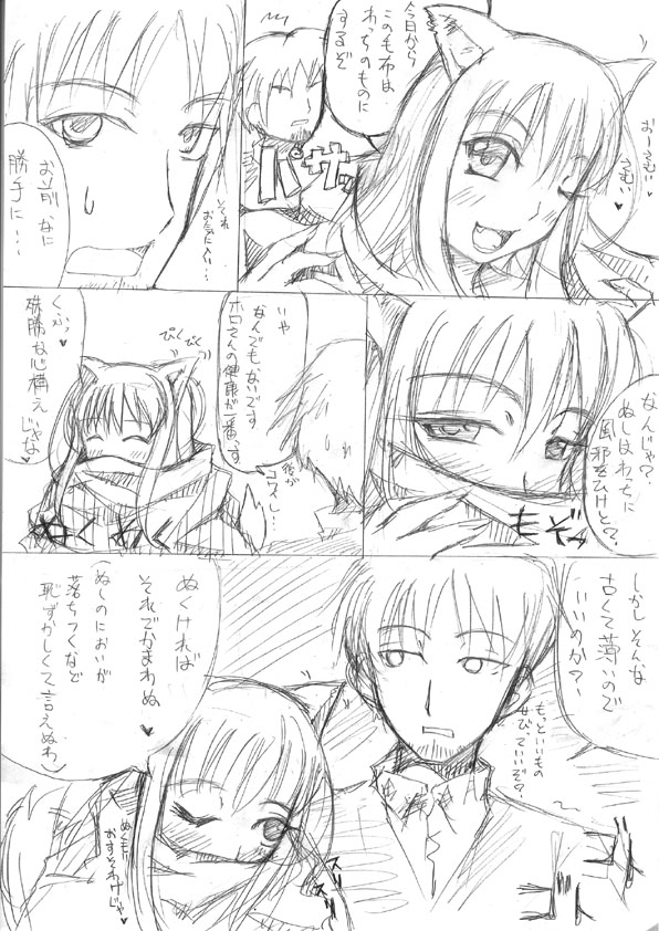 holo and craft lawrence (spice and wolf) drawn by garyou