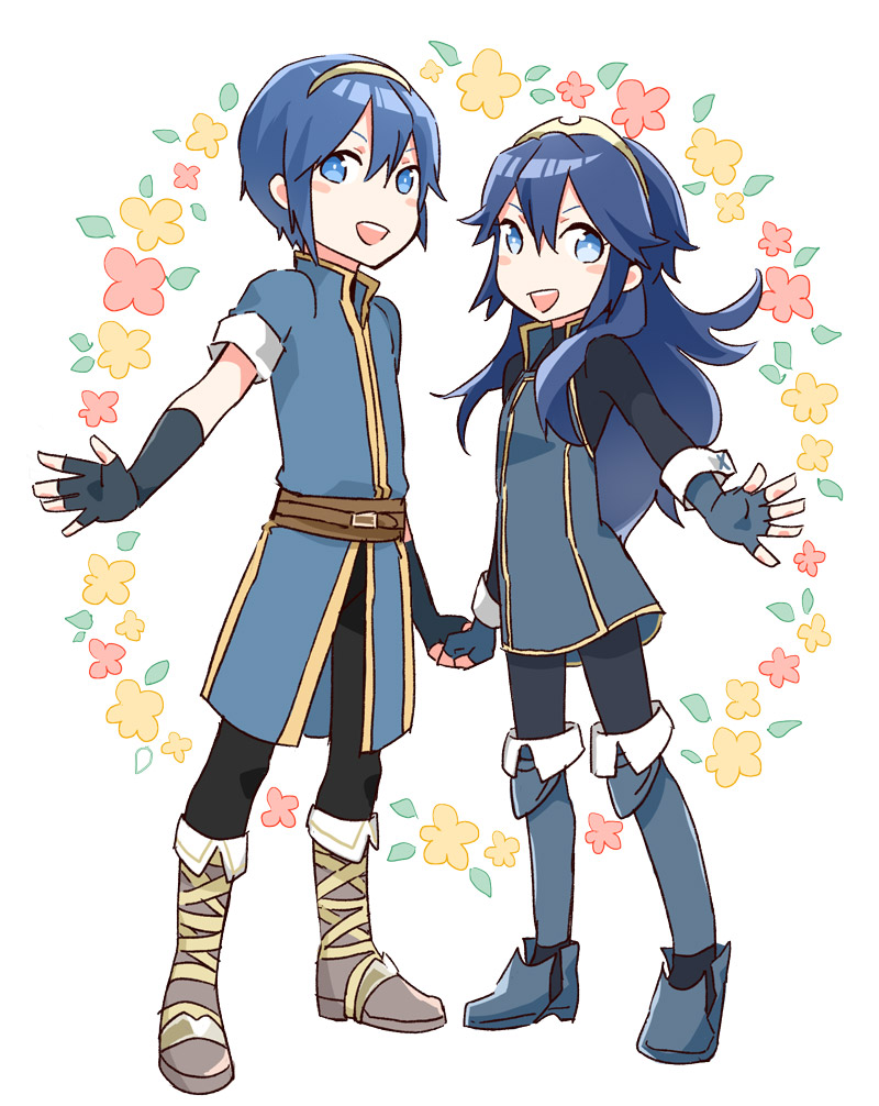 lucina and marth (fire emblem and 3 more) drawn by menoko