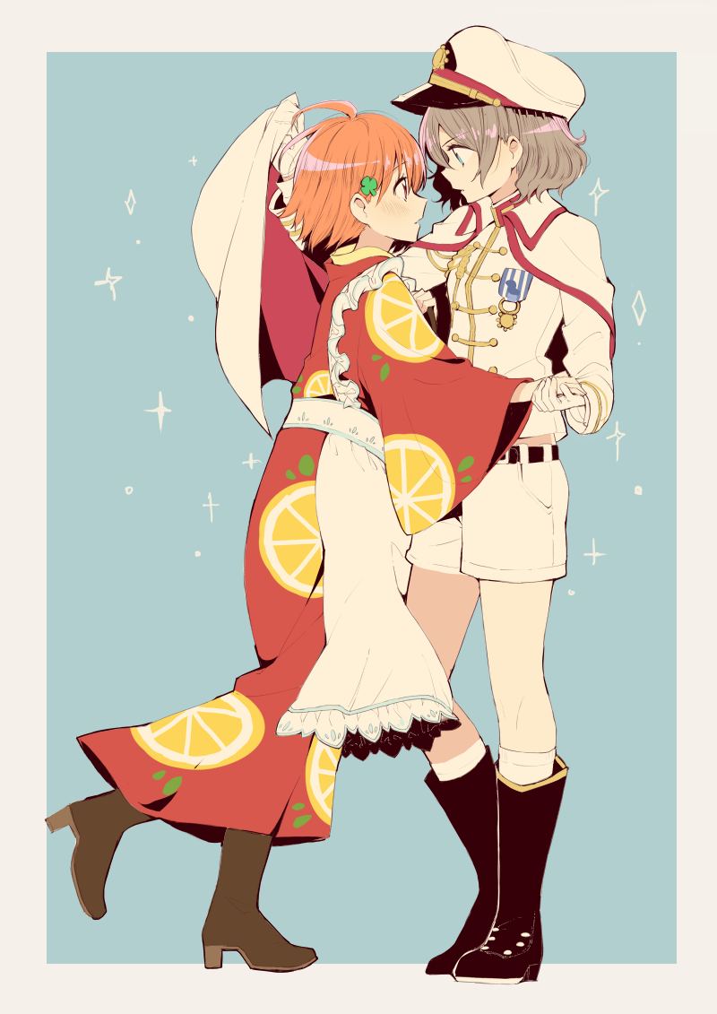 watanabe you and takami chika (love live! and 1 more) drawn by ranan
