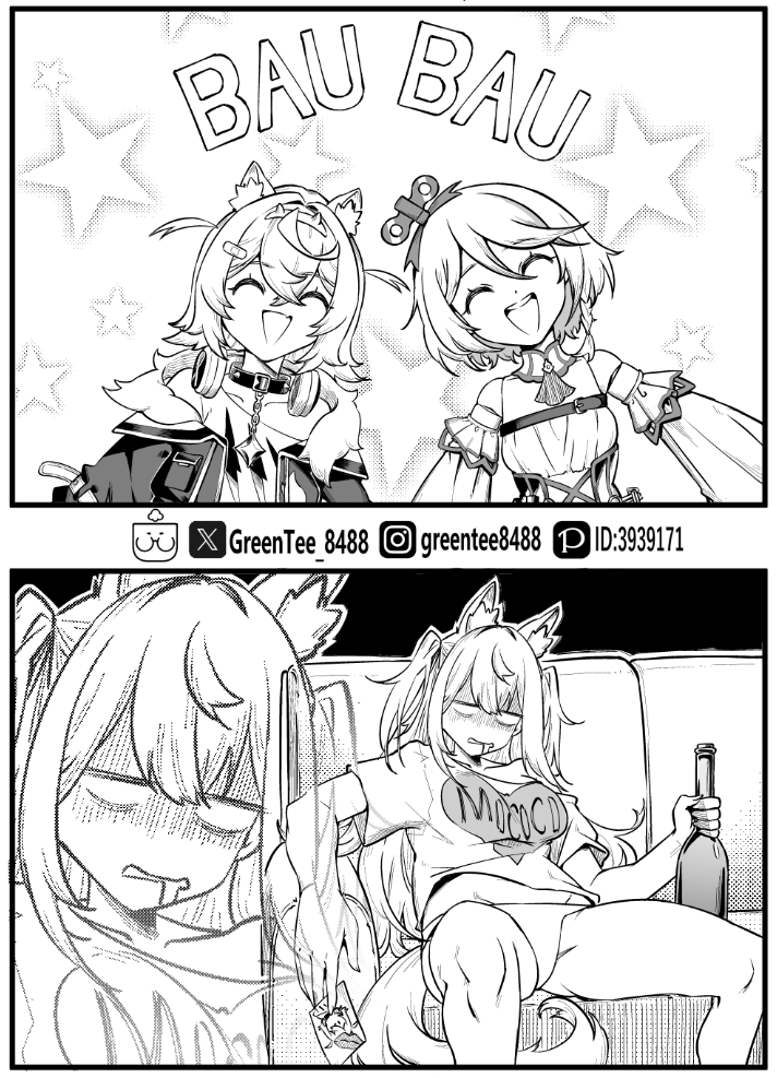 fuwawa abyssgard, mococo abyssgard, cecilia immergreen, and rich evans (hololive and 2 more) drawn by zetsuental