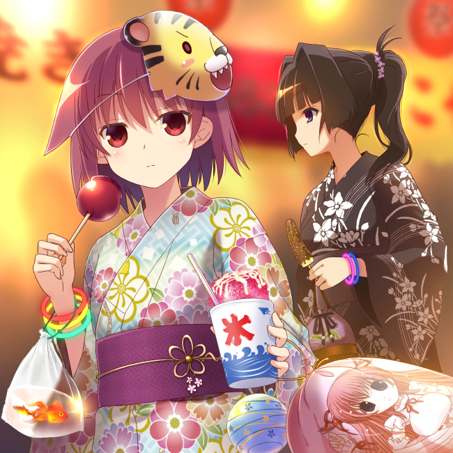 miyanaga teru, hirose sumire, and aoyama shiguri (saki and 2 more) drawn by hyuuga_takashi