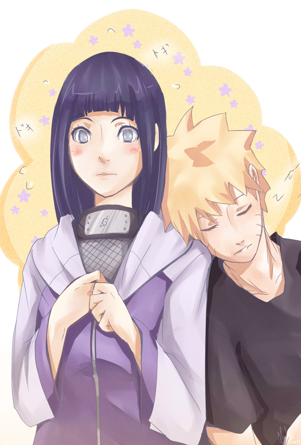 uzumaki naruto and hyuuga hinata (naruto and 1 more) drawn by melrw22