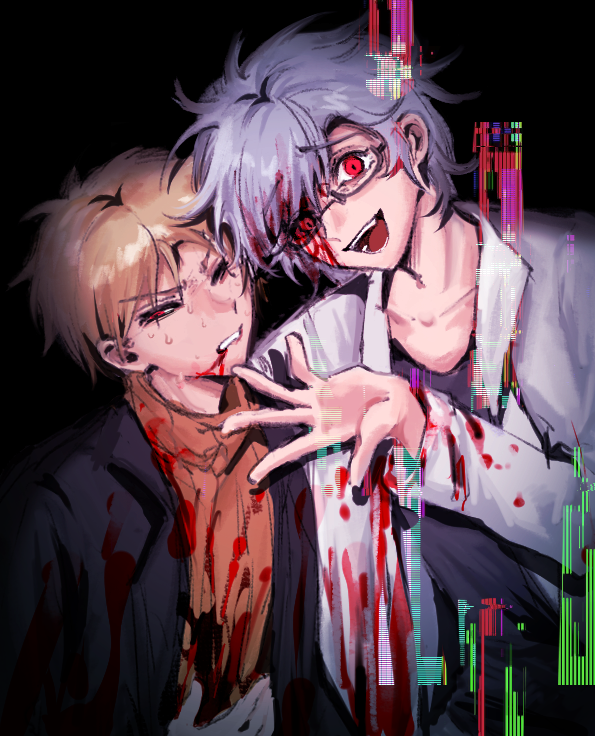 atou haruki and kanou aogu (saibou shinkyoku) drawn by tudou_yu_mangguo