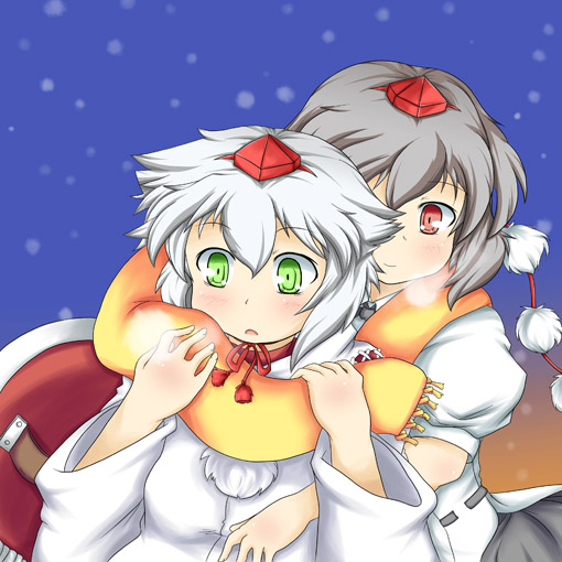 shameimaru aya and inubashiri momiji (touhou) drawn by konata_gazel