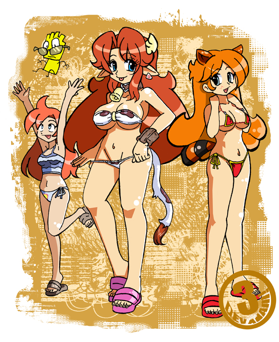malon, mona, and ana (the legend of zelda and 2 more) drawn by luigi64